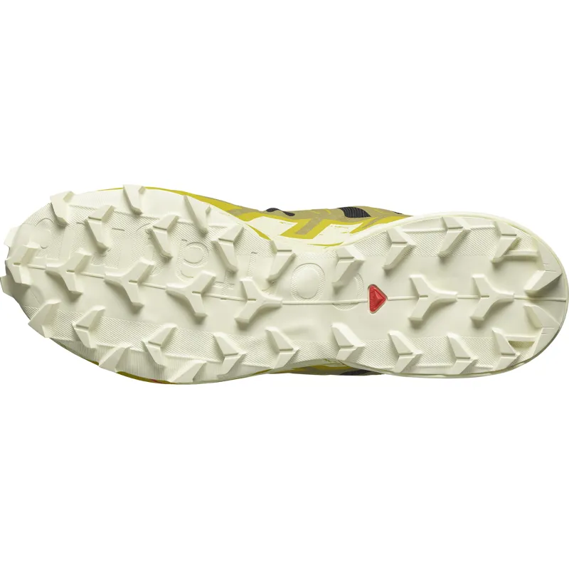 Salomon Speedcross 6 Men's Trail Running Shoe in Black/Cress Green/Transparent Yellow-1